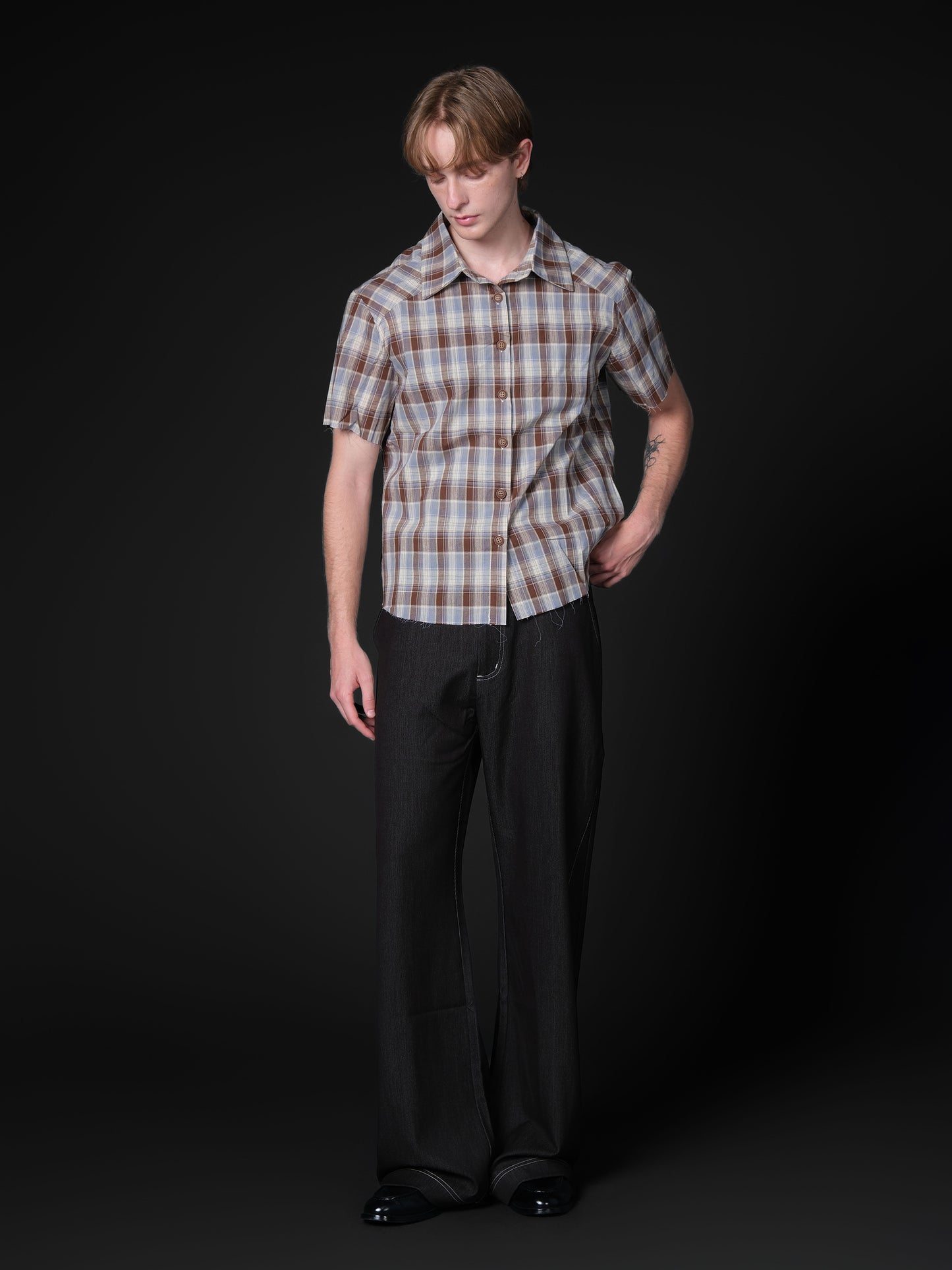 Slightly flared denim pants