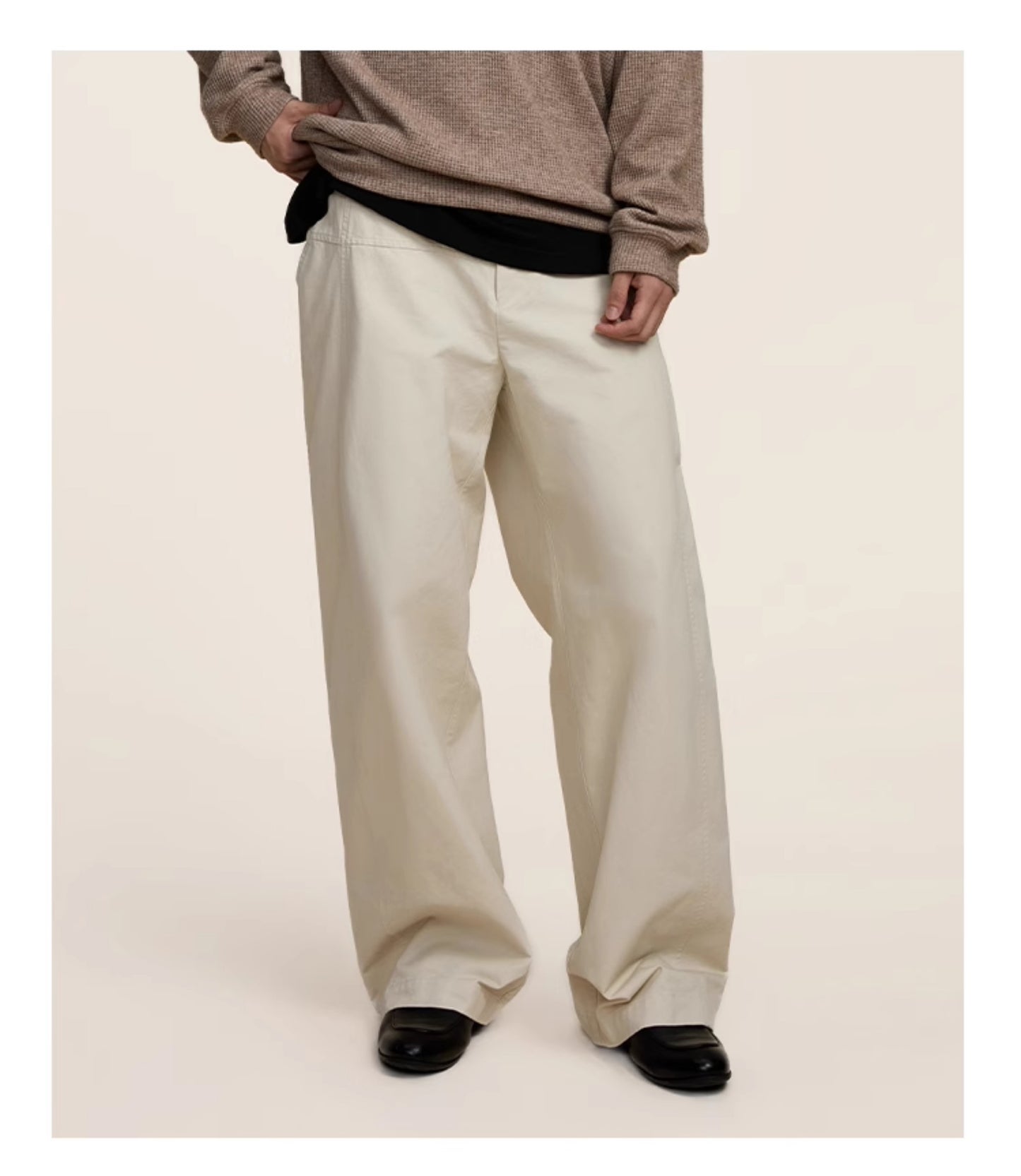 Basic loose-fitting casual pants