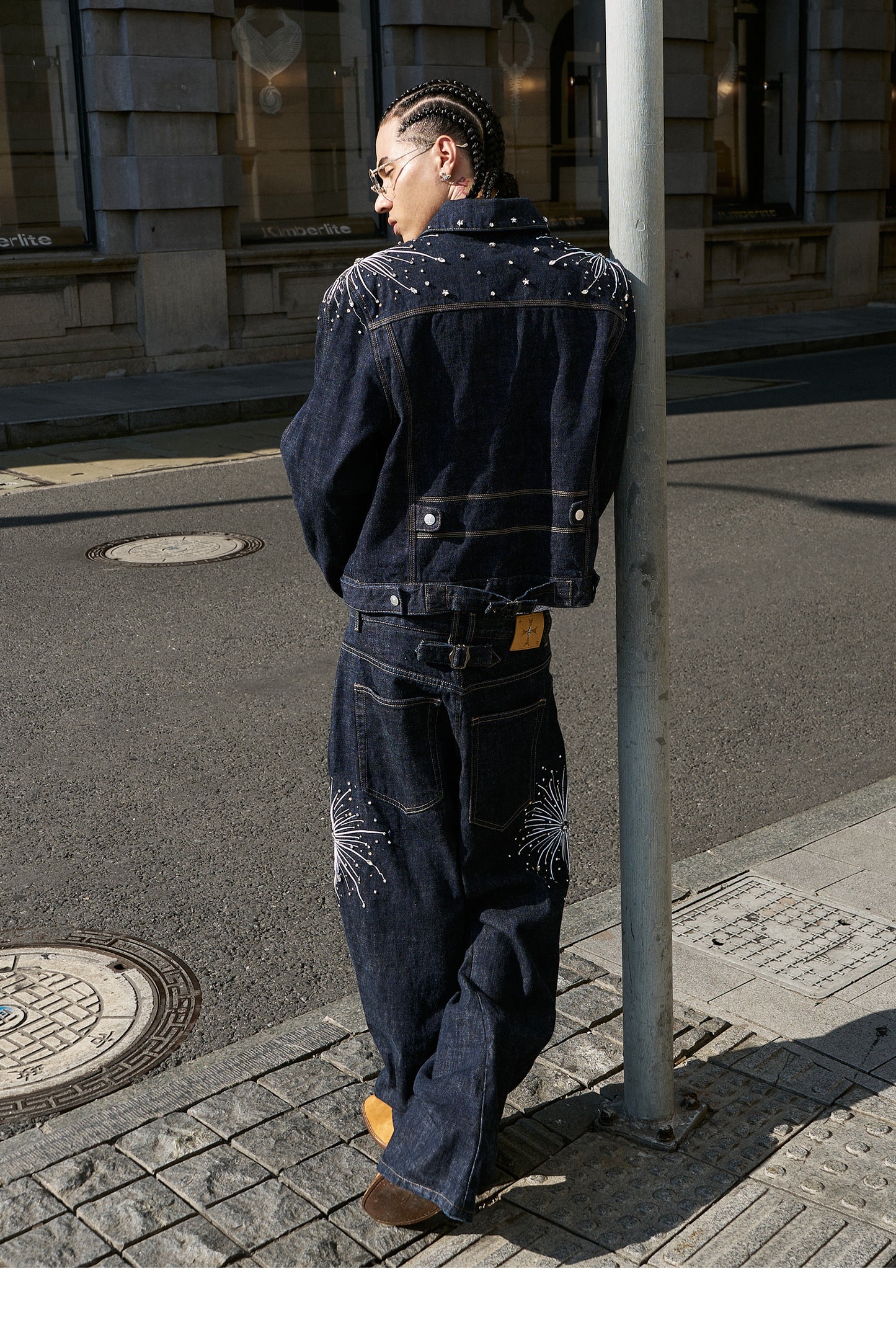 Embroidered Original Denim Pants