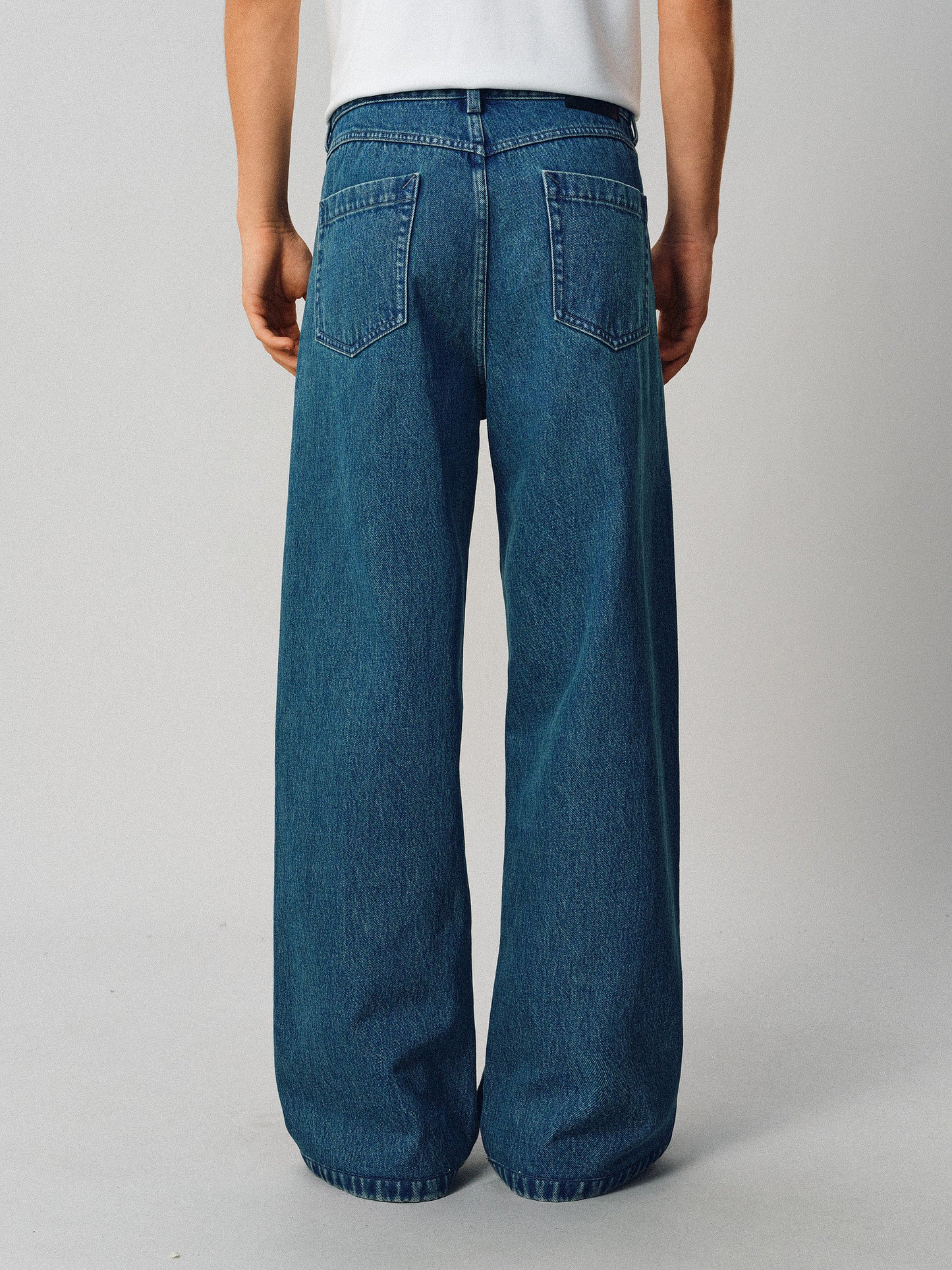 Deconstructed Retro Denim Pants
