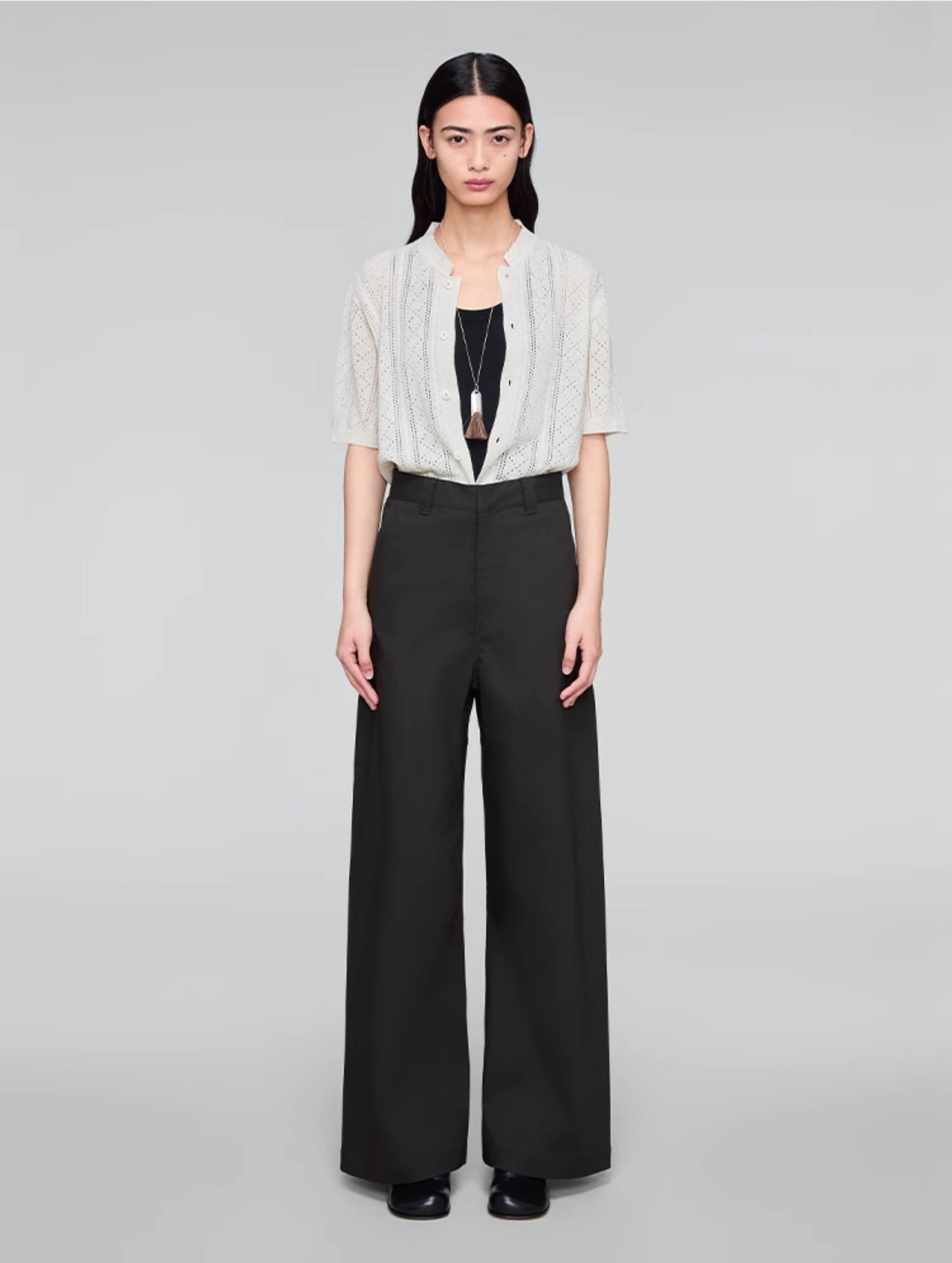 Wide Leg A-Line Casual Pants