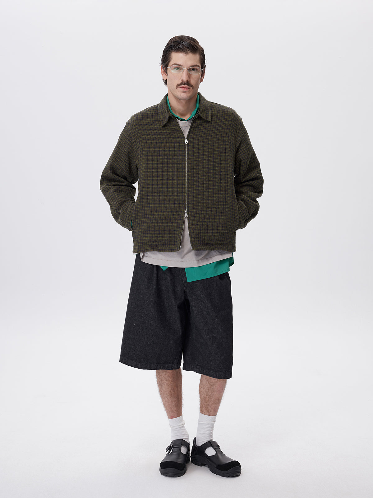 Cotton Check Pattern Jacket