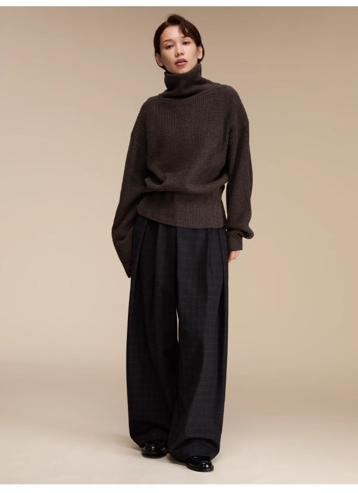 Wool blend turtleneck sweater