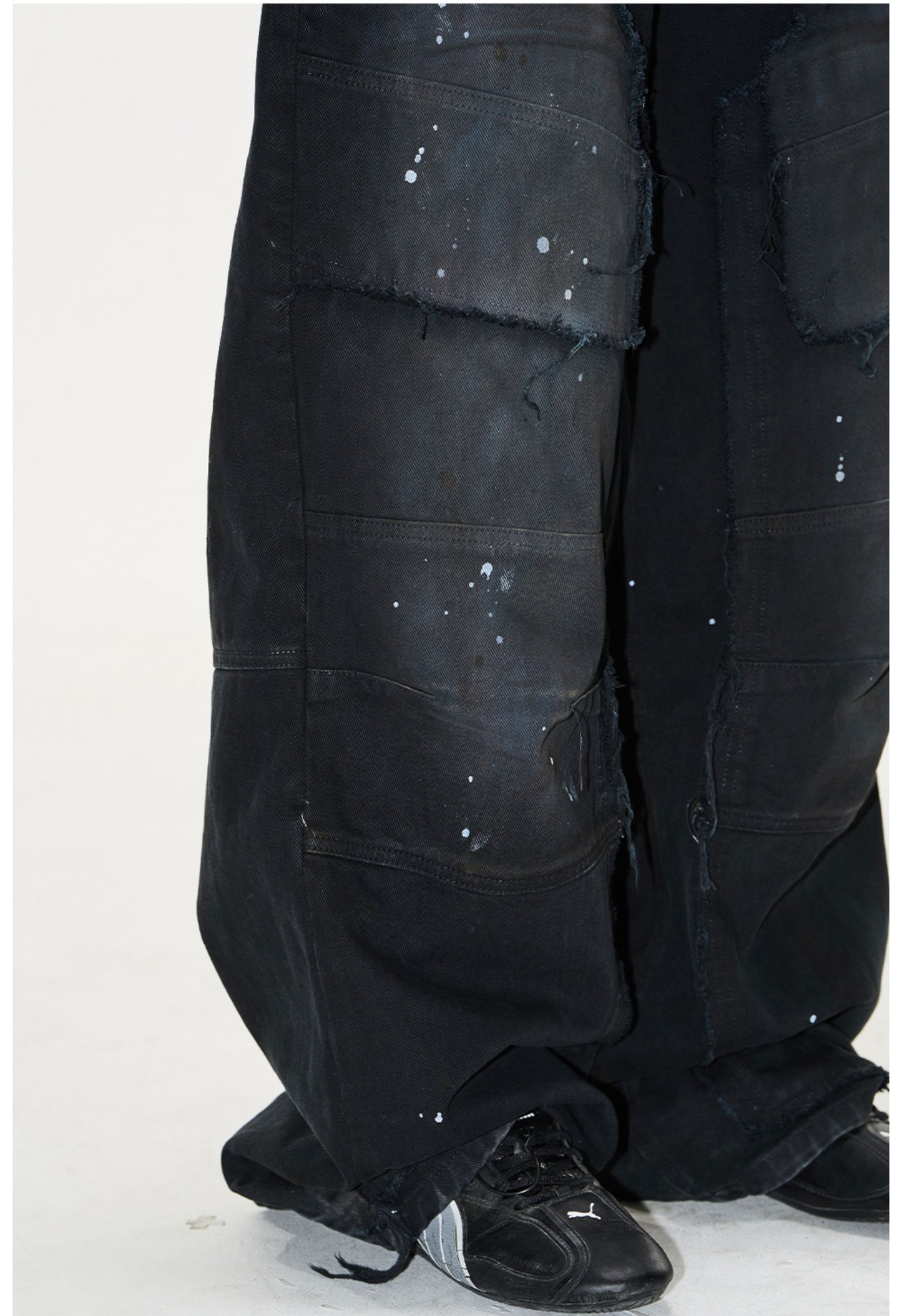 Ink Splash Denim Pants