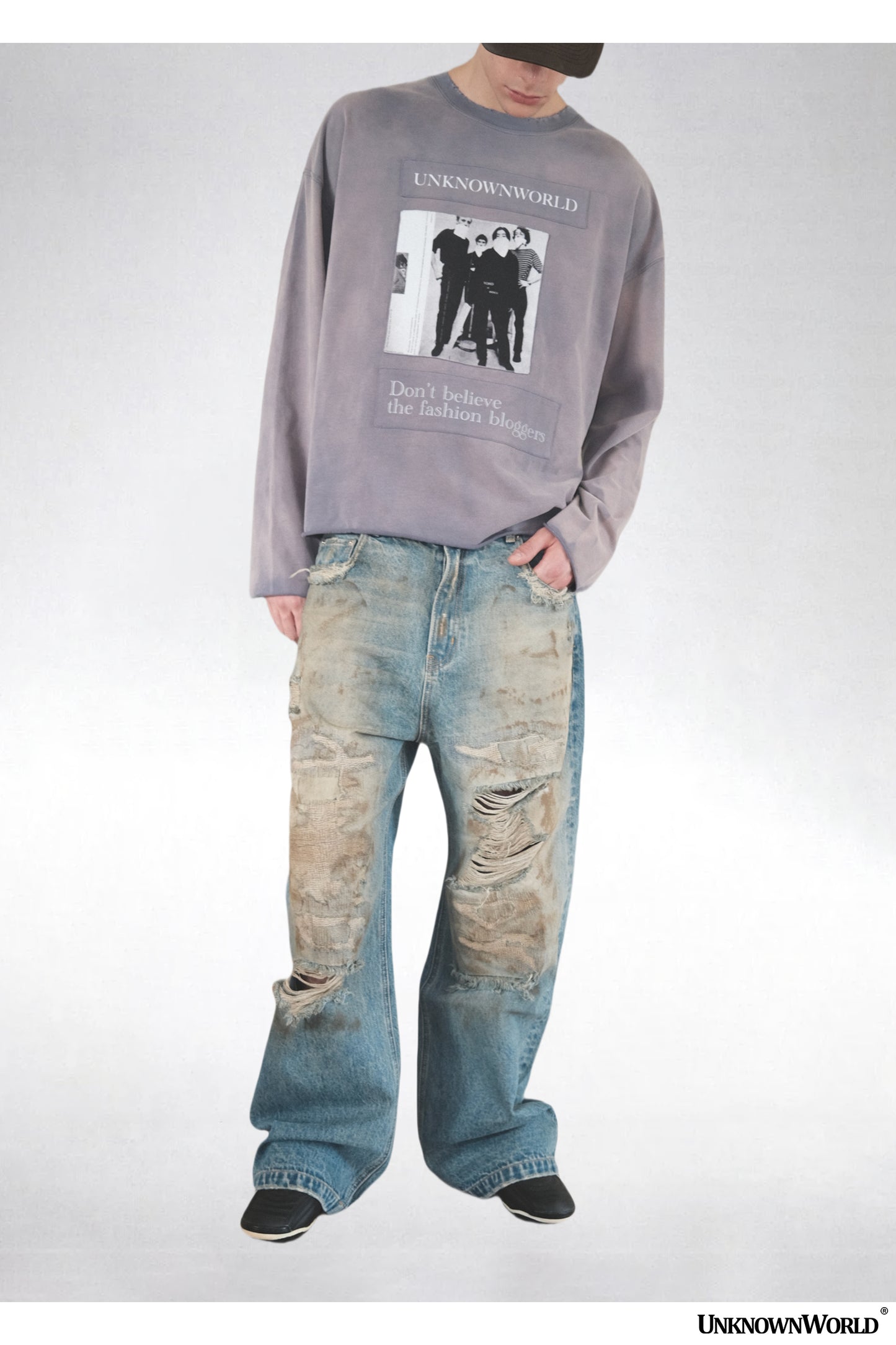 Destroy Mud Dyed Straight Jeans