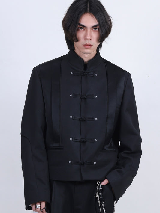 Splicing buckle design uniform jacket