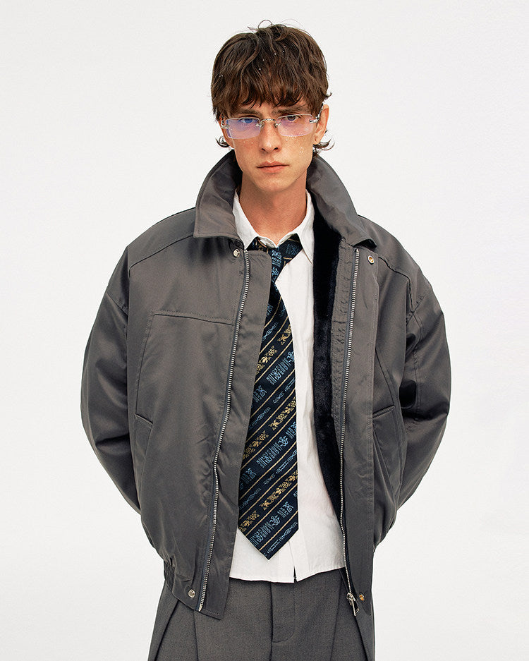 Cotton Jacket with Fleece Lining