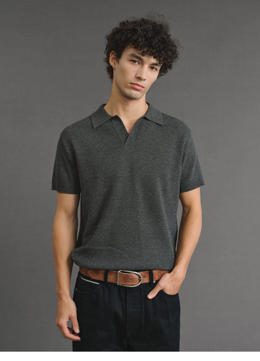 텐셀 린넨 혼방 폴로 셔츠