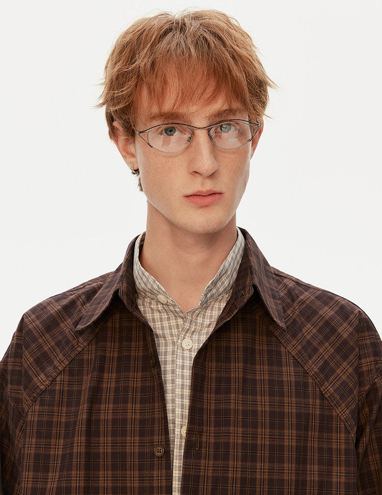 카라 캐주얼 레이어드 셔츠