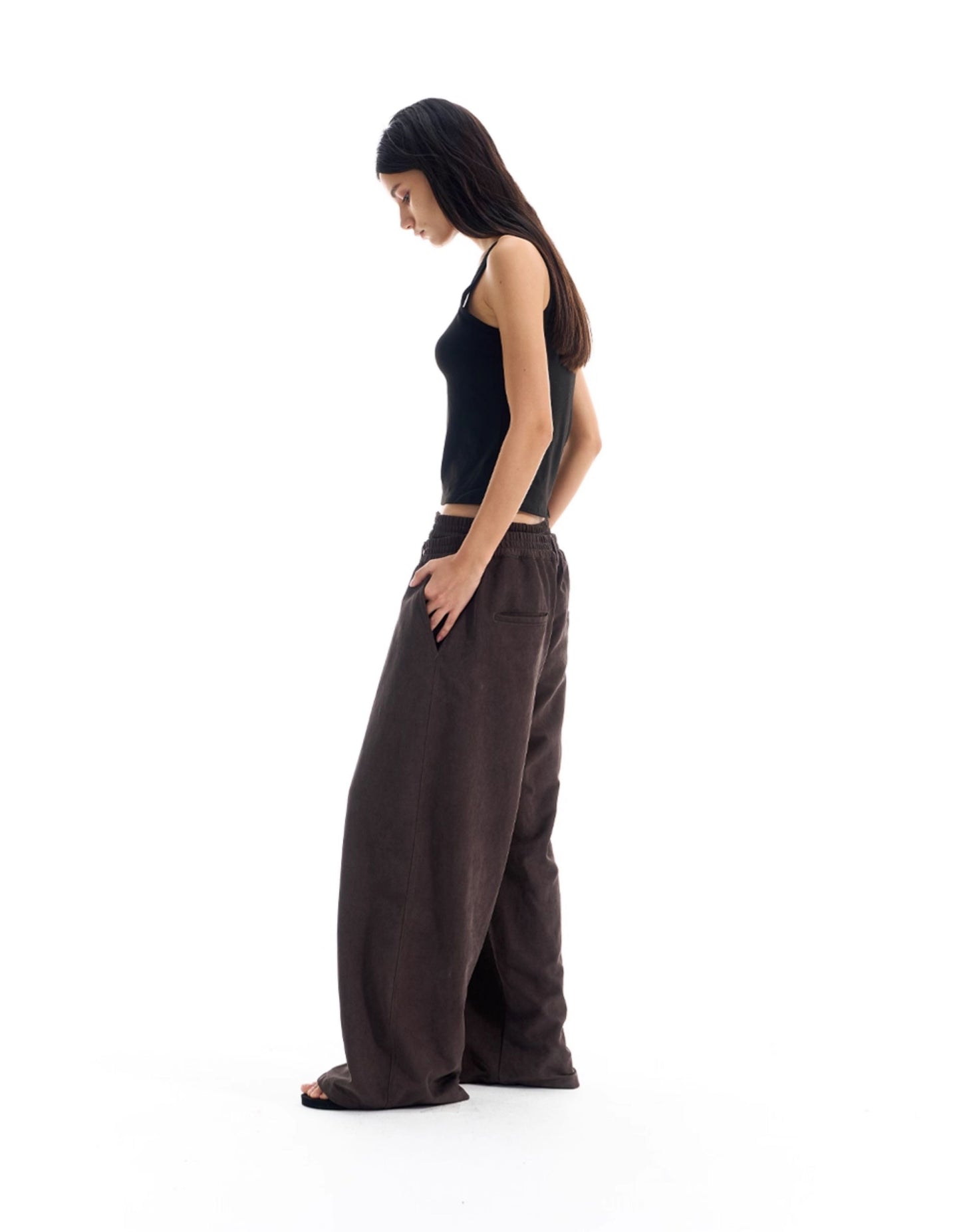 Double-Waist Casual Pants