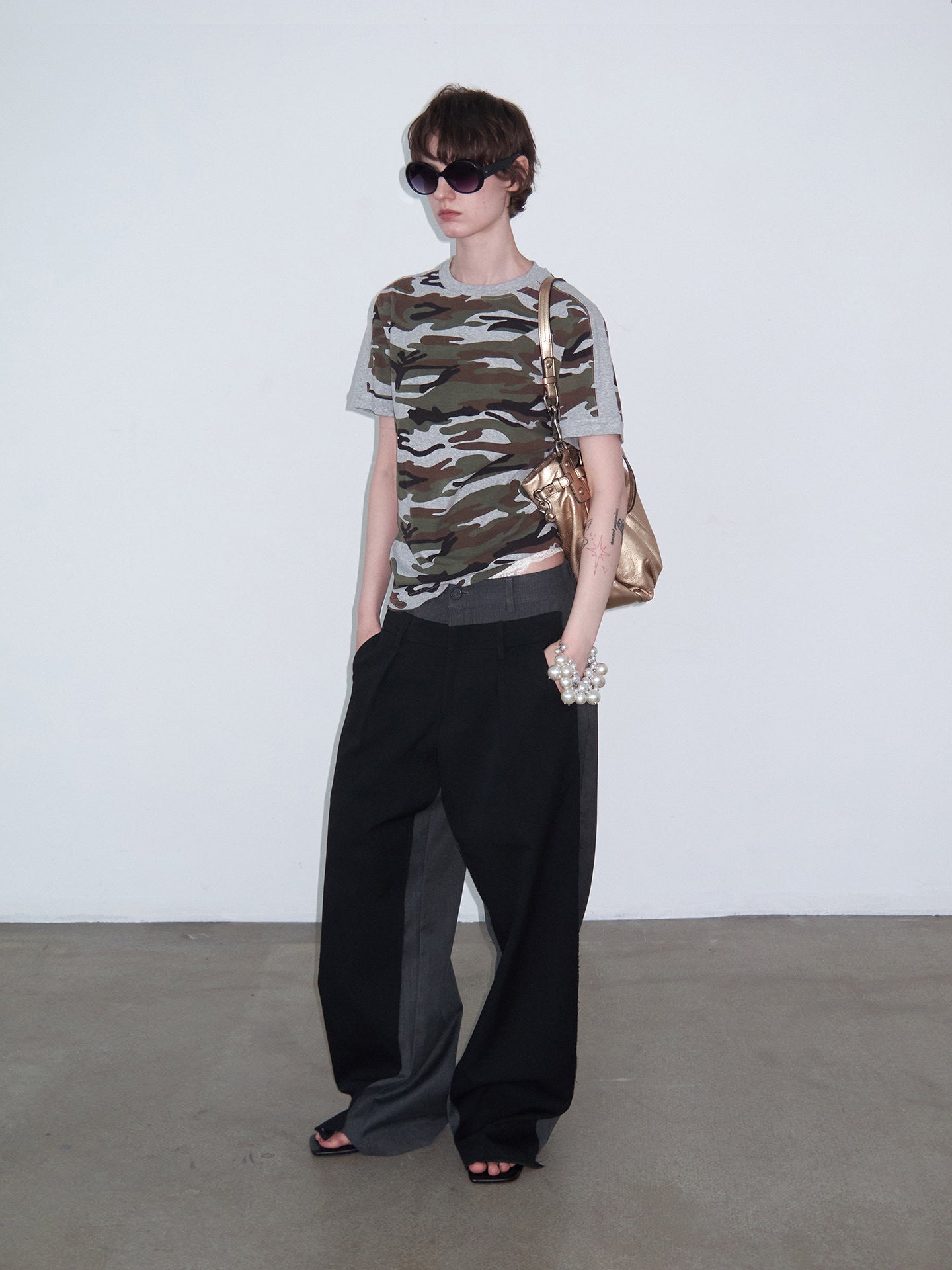 Camouflage Crew Neck T-Shirt