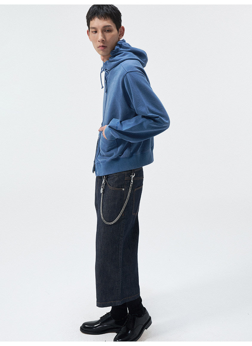 Short-Length Drawstring Sweatshirt