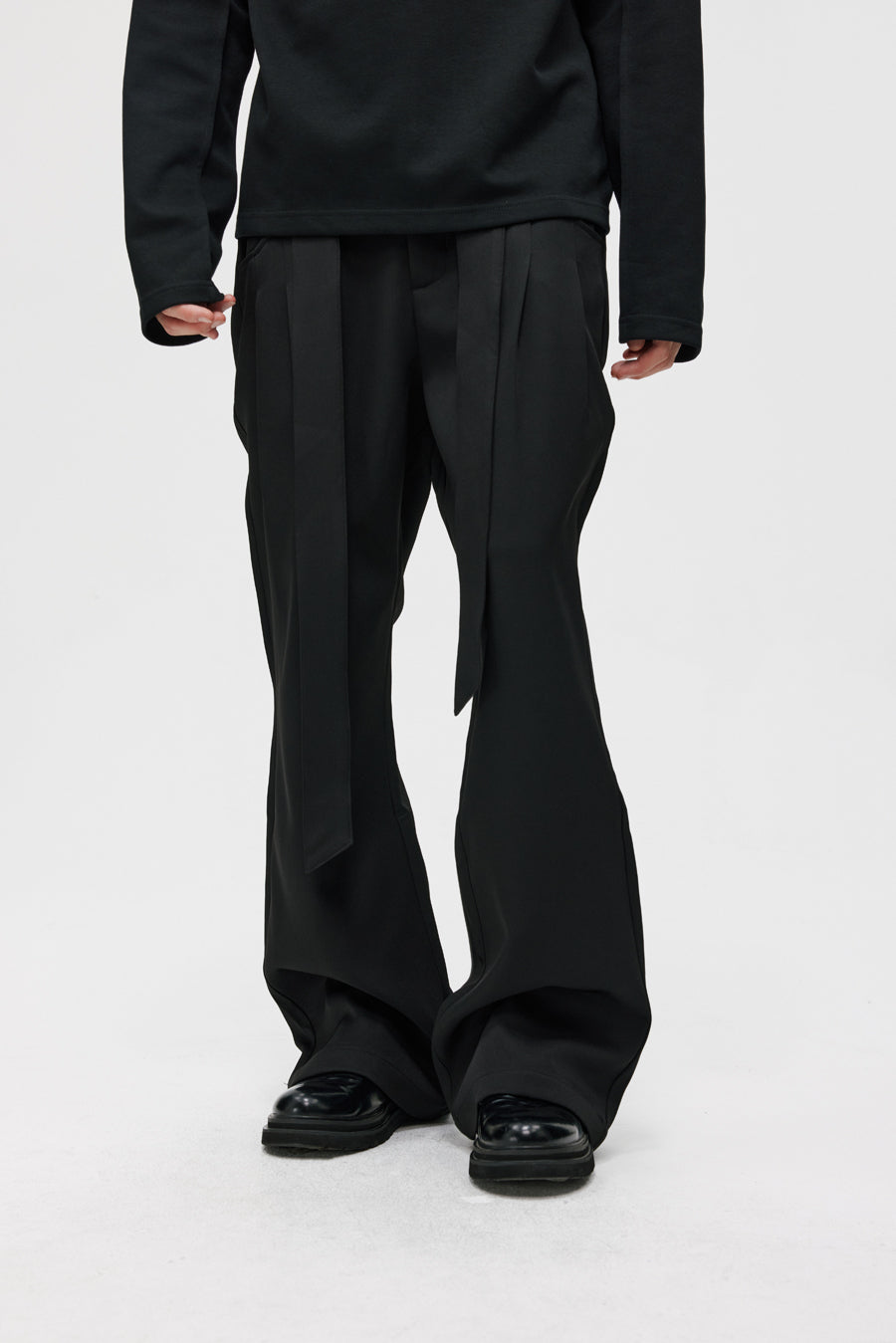 Double Pleated Straight Pants