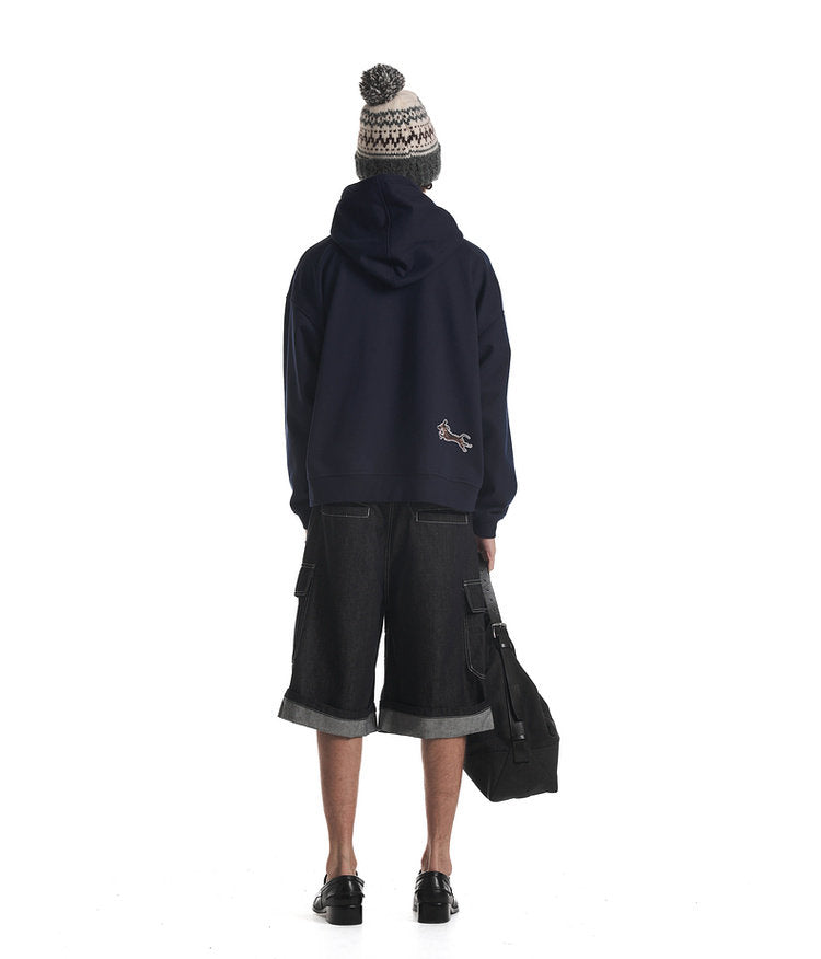 Printed Fleece Hoodie