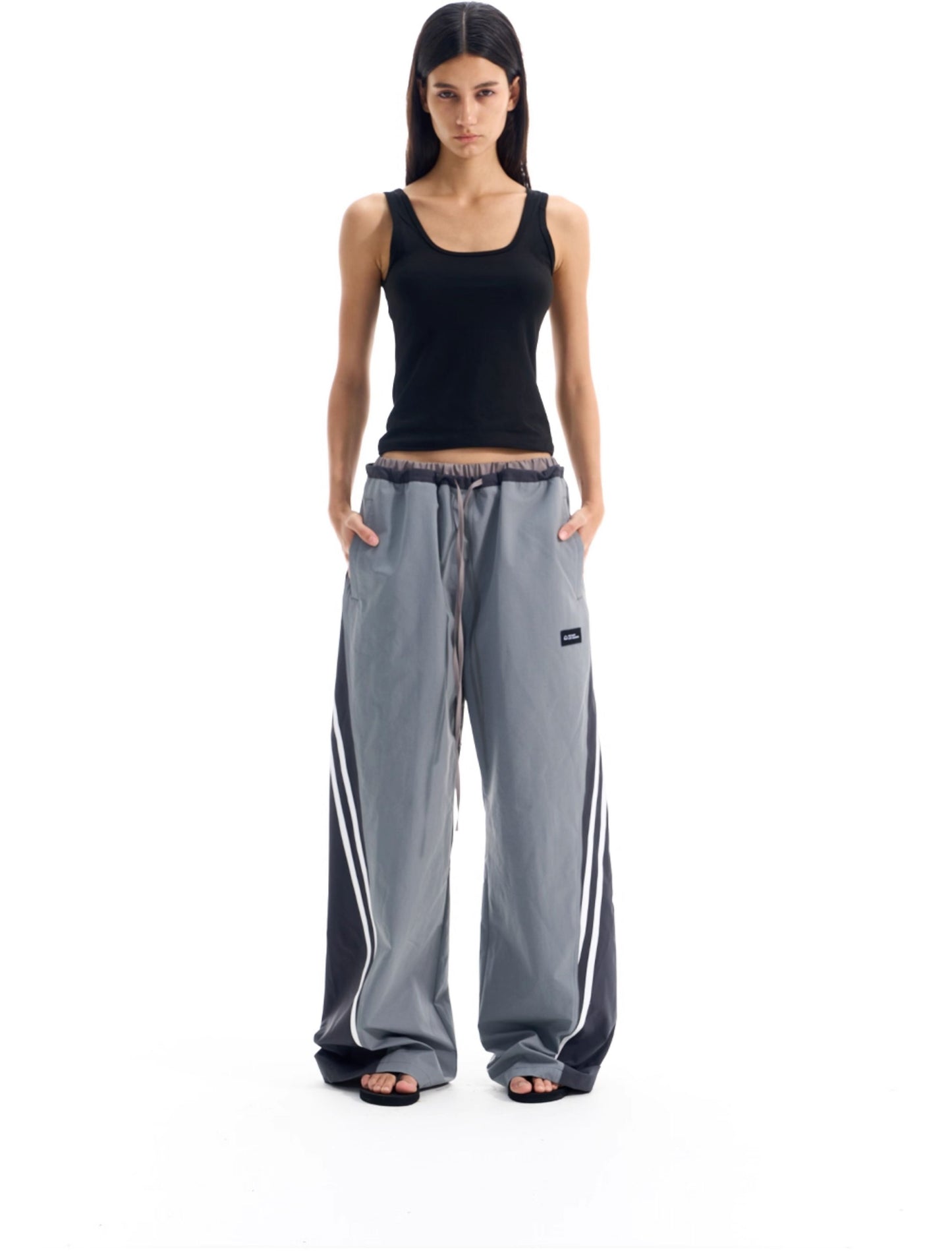 Striped Patchwork Casual Pants