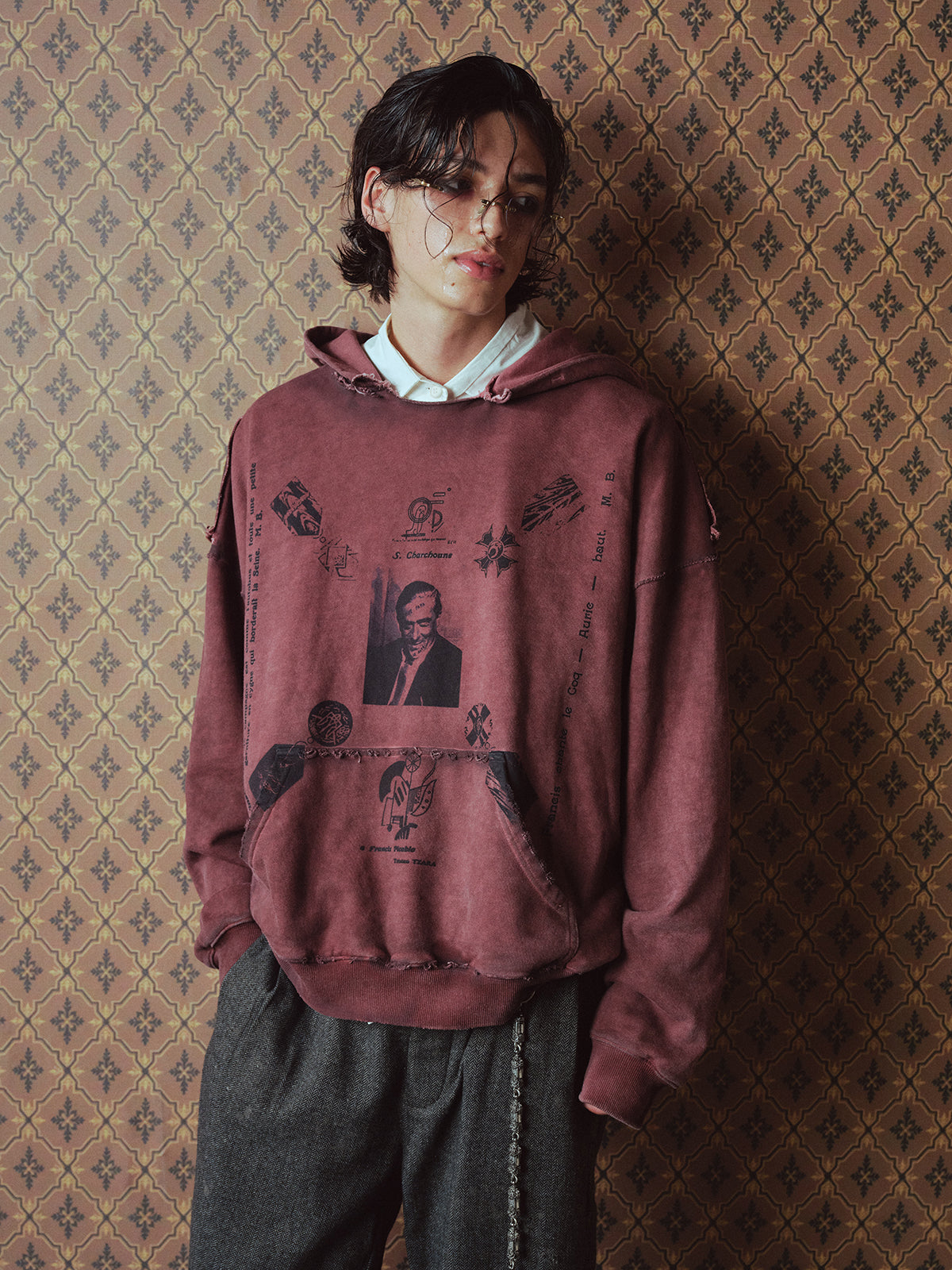 Print Hooded Sweatshirt