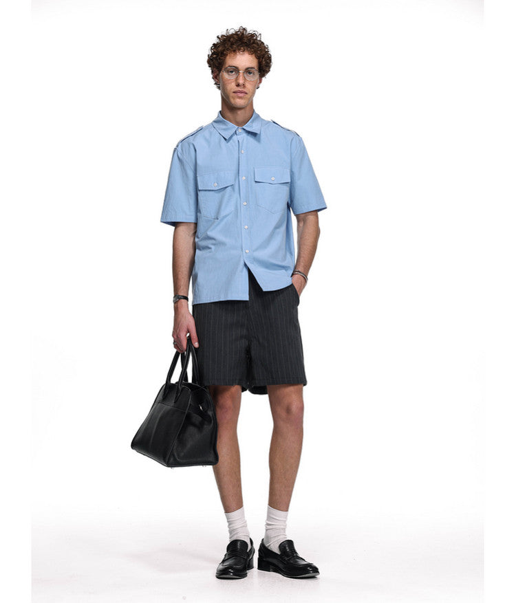 Workwear-style shirt