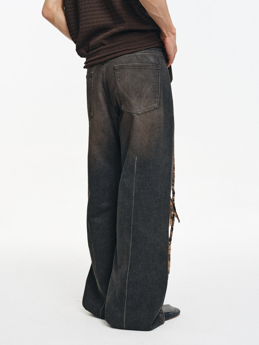 Distressed A-Line Jeans