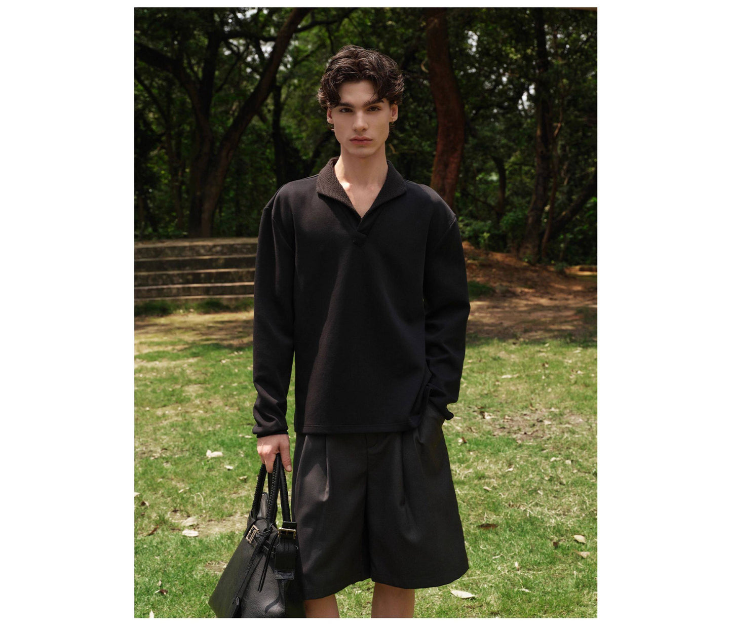 Seagull Collar Polo Shirt