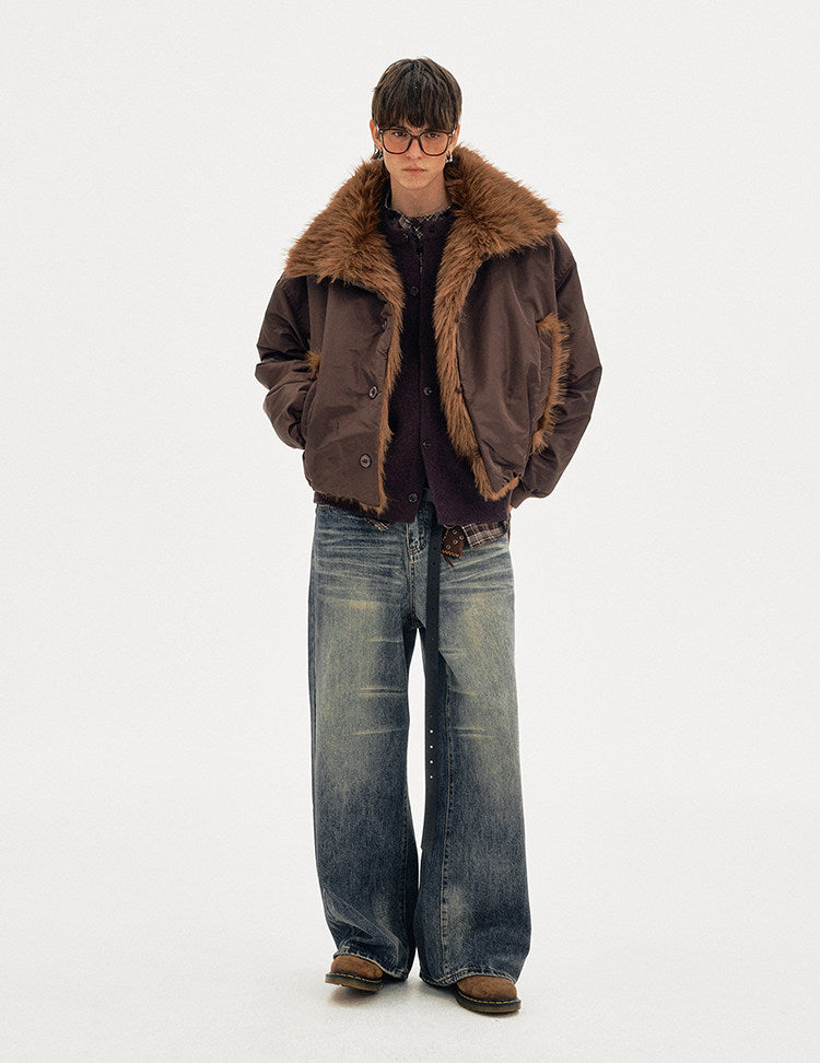 Mountain Carving Cotton Jacket