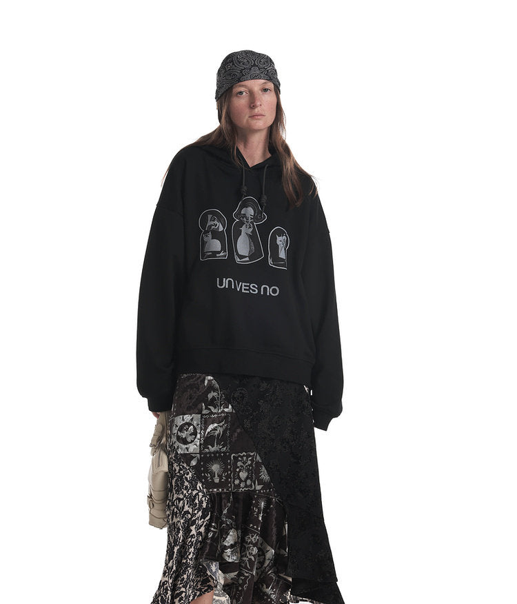 Fun Print Casual Hoodie