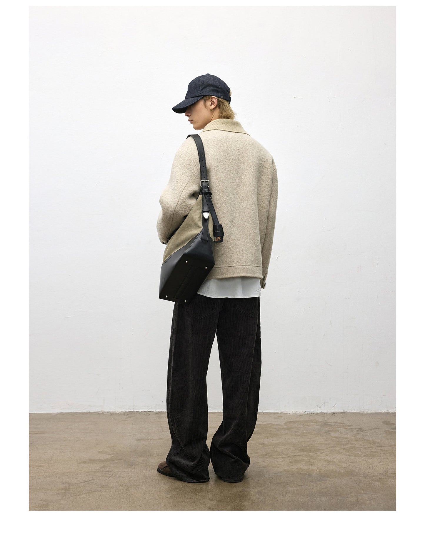 Simple Knit Collar Jacket