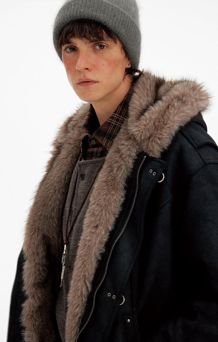 Metal Buckle Cotton Jacket