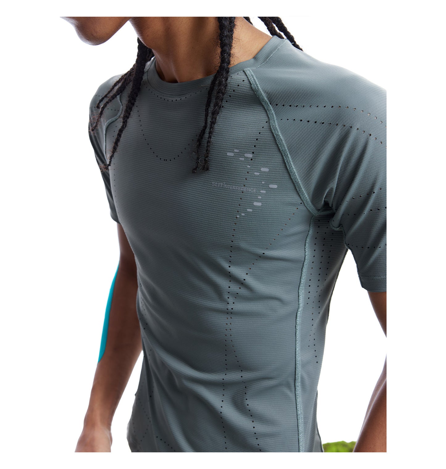 Hollow-Out Pattern Moisture-Wicking T-Shirt