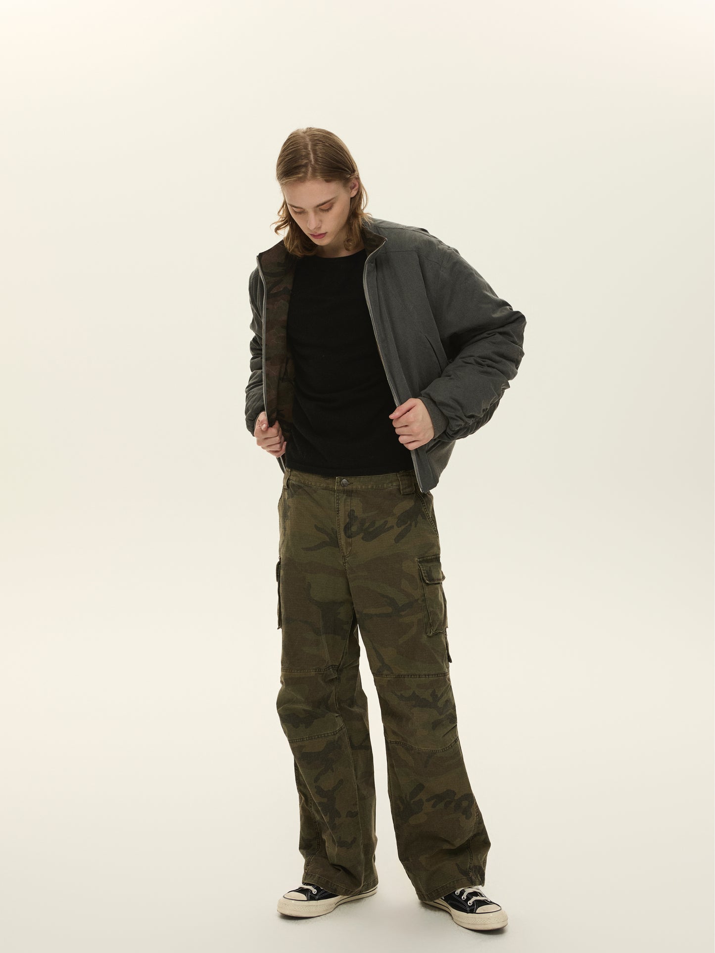 Double Waist Straight Casual Pants