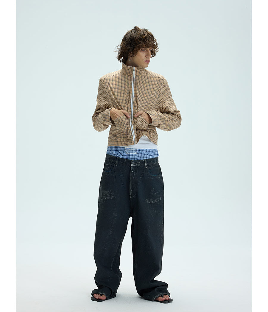 Reversible embroidered jacket