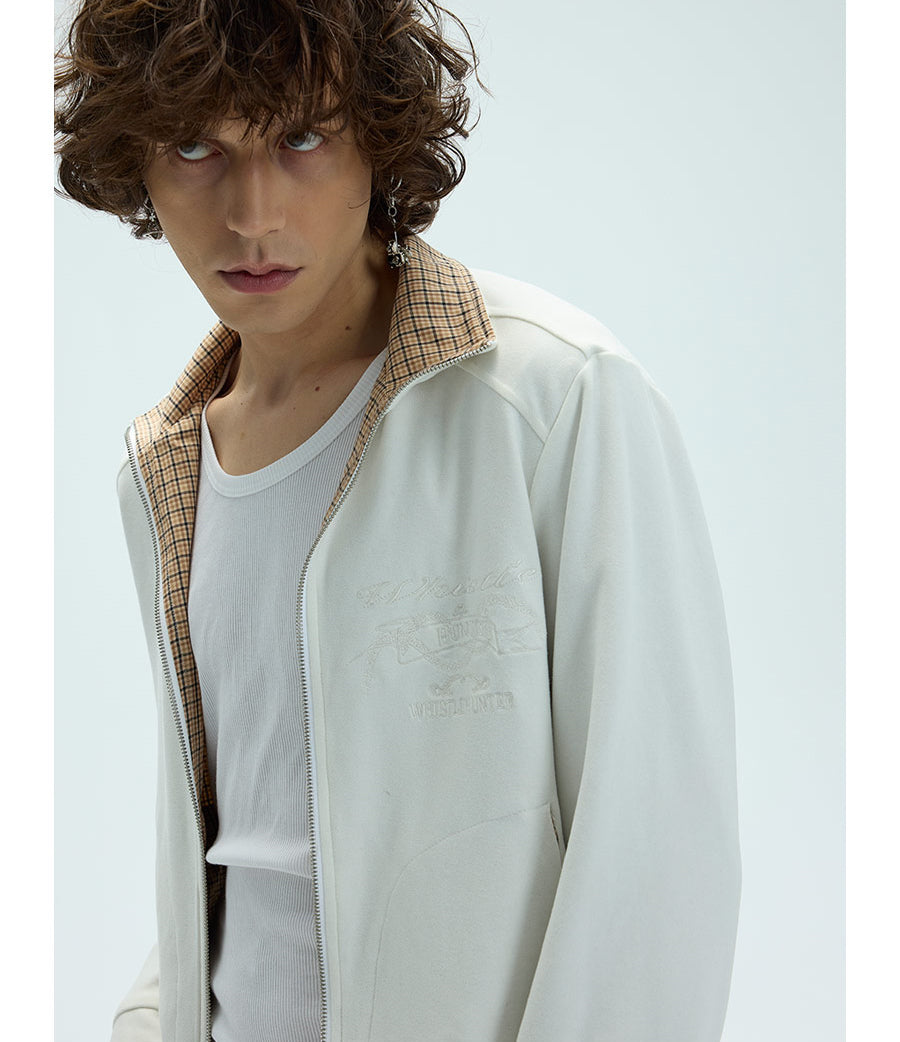 Reversible embroidered jacket