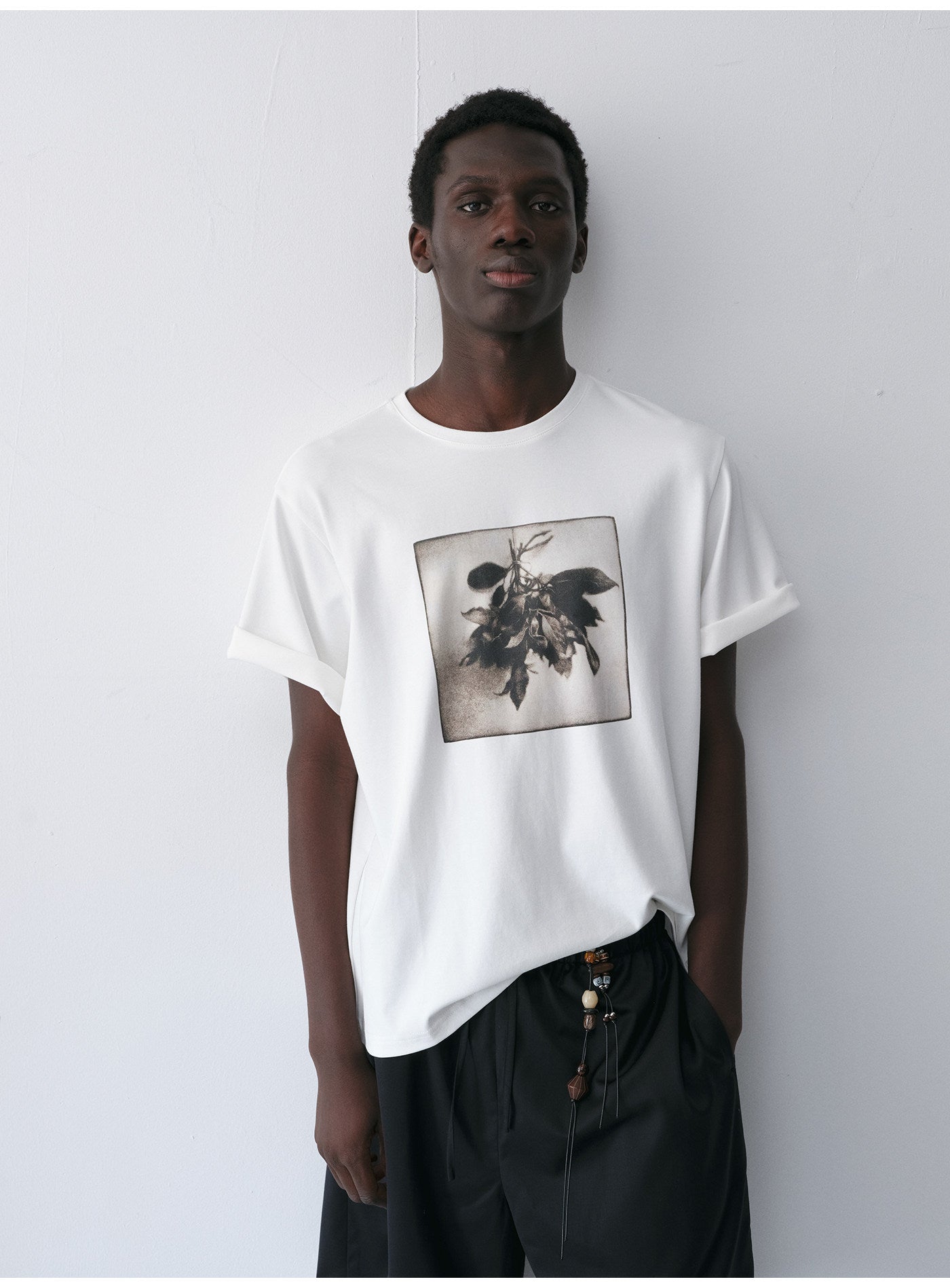 Bouquet Print Crew Neck T-Shirt