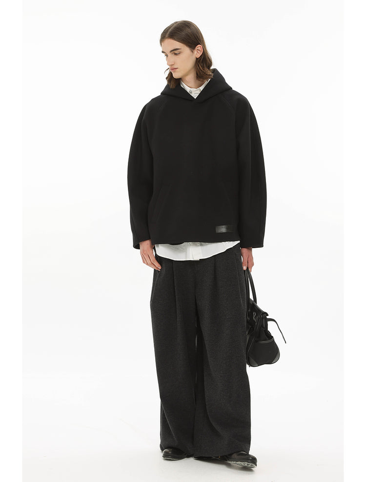 Wool Wide Leg Pants