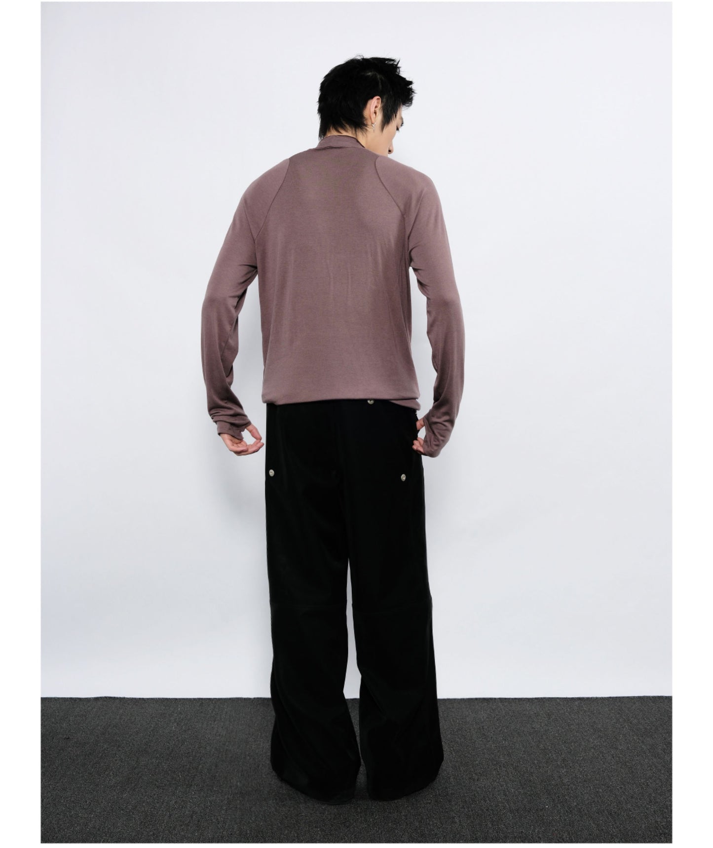 Leather Workwear Casual Pants