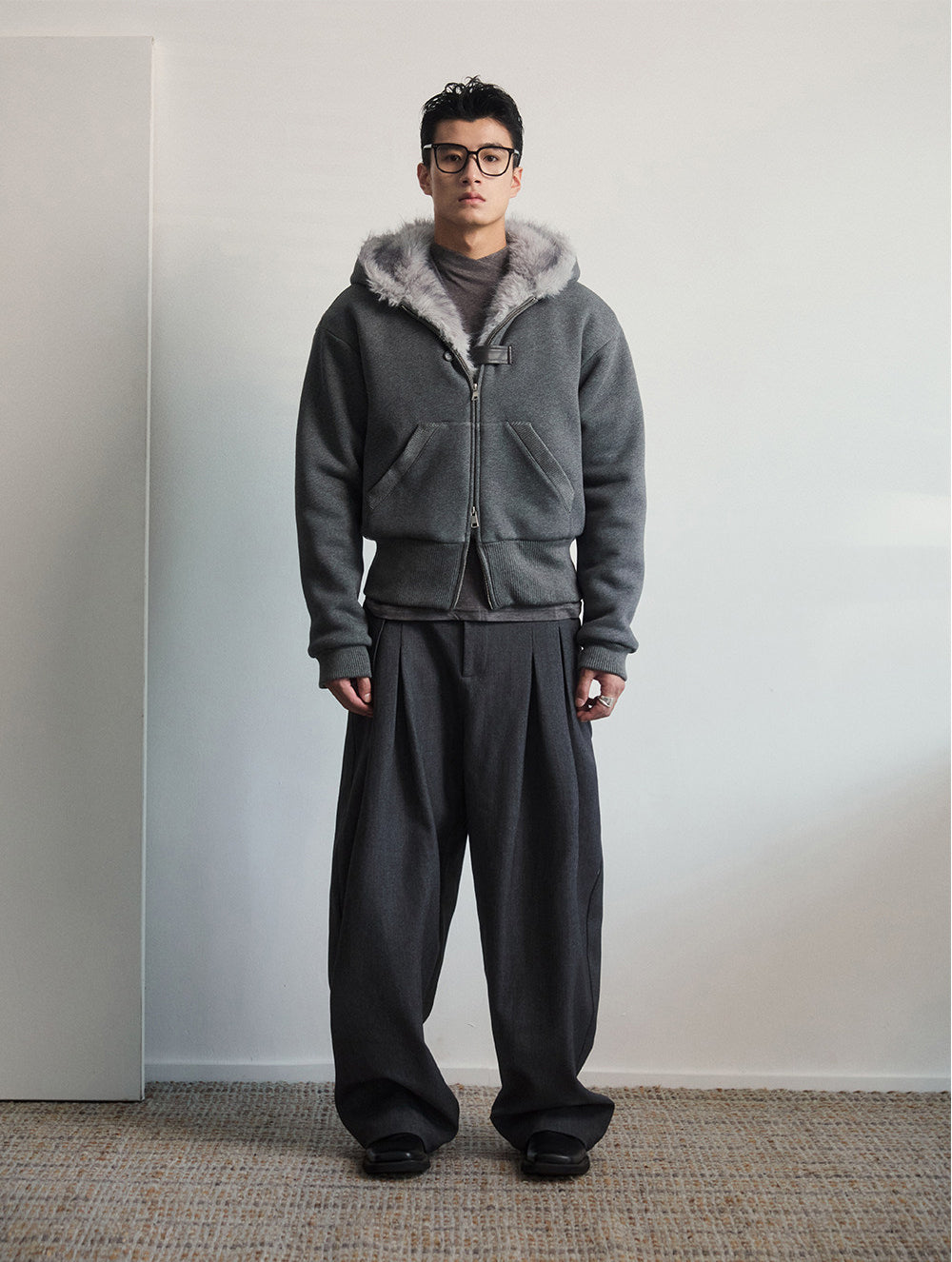 Open-Front Hooded Jacket