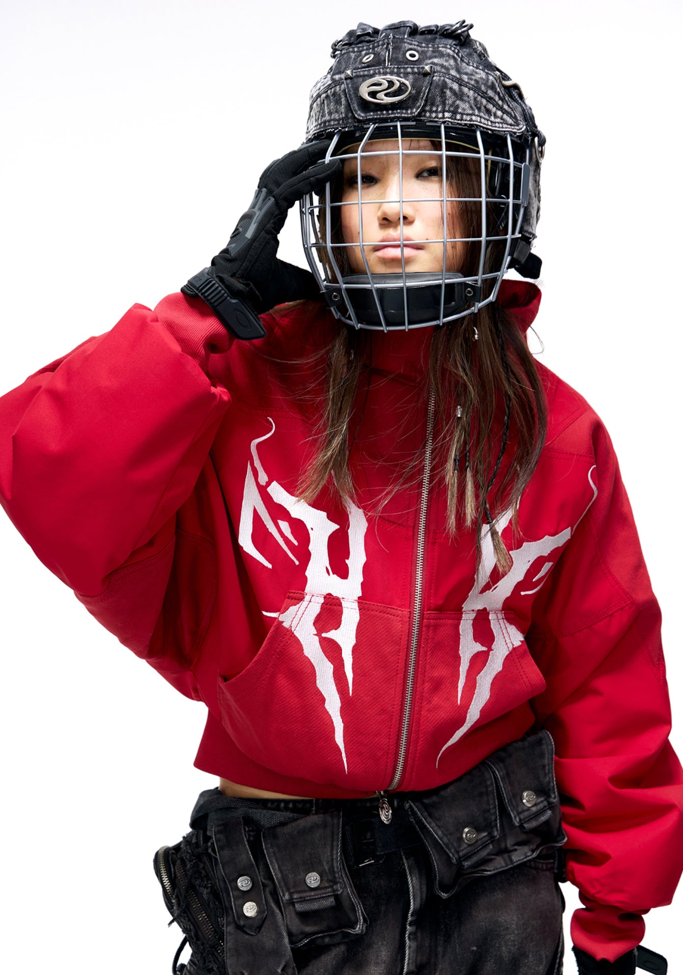 Embroidered Short Down Jacket