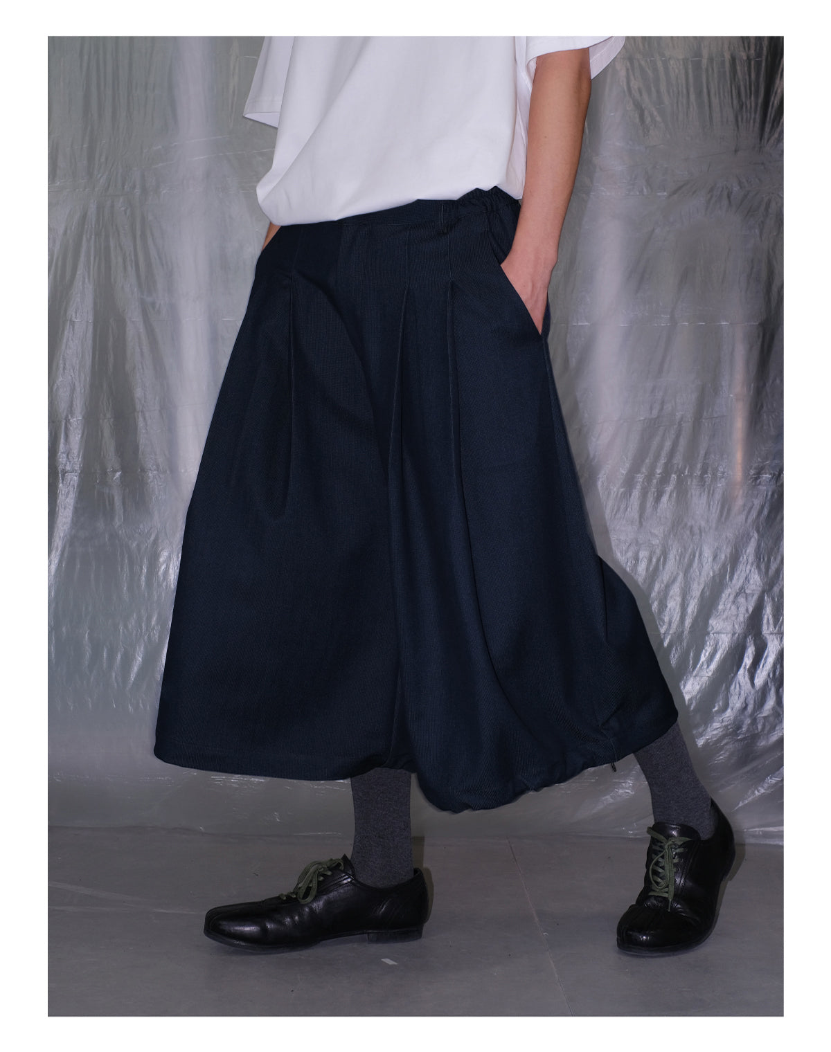 Drawstring Cropped Pants