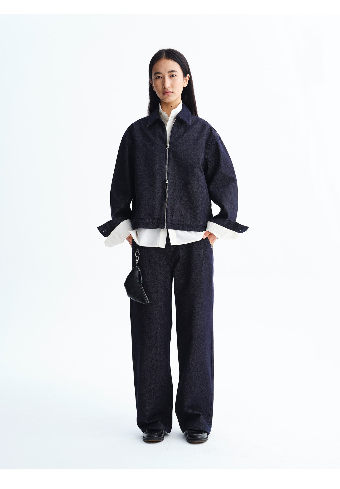 Simple Retro Denim Pants