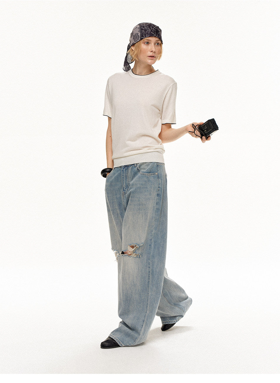 Unisex Loose Straight-Fit Jeans