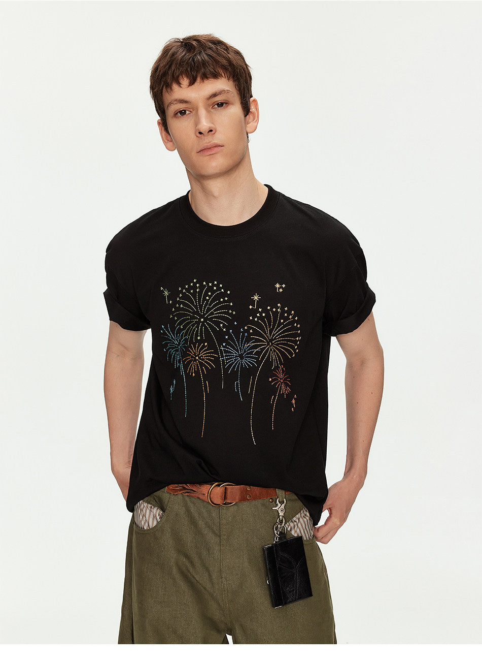 Oversized T-Shirt with Embroidery