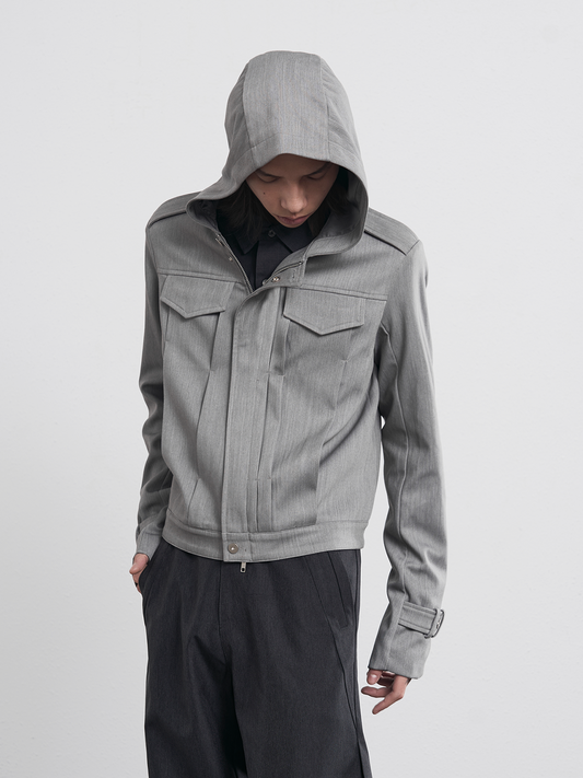 Casual jacket with hood