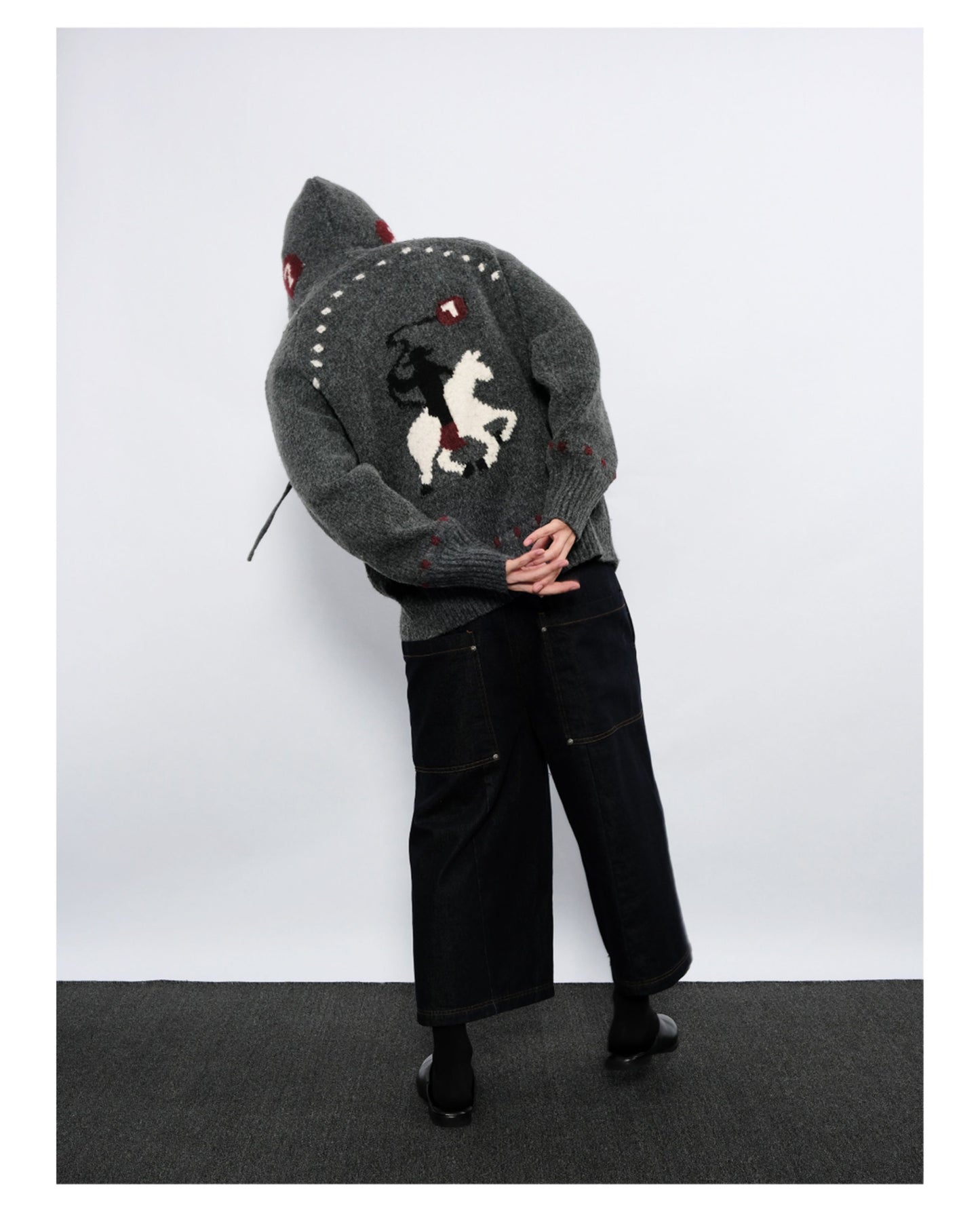 Double-Zipper Hooded Cardigan