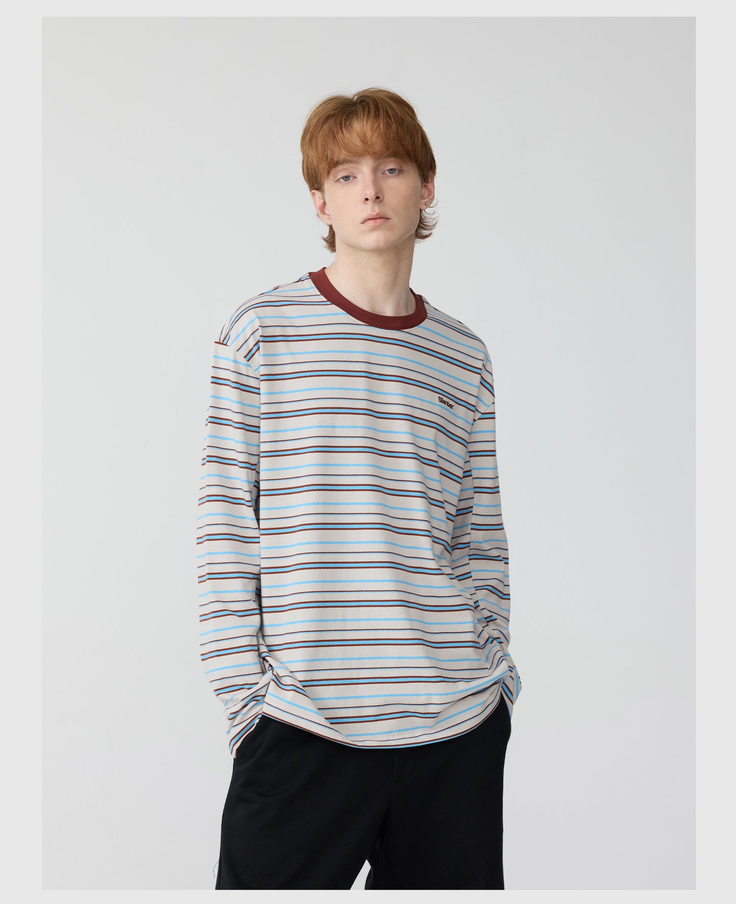 Contrast Color Round Neck T-Shirt