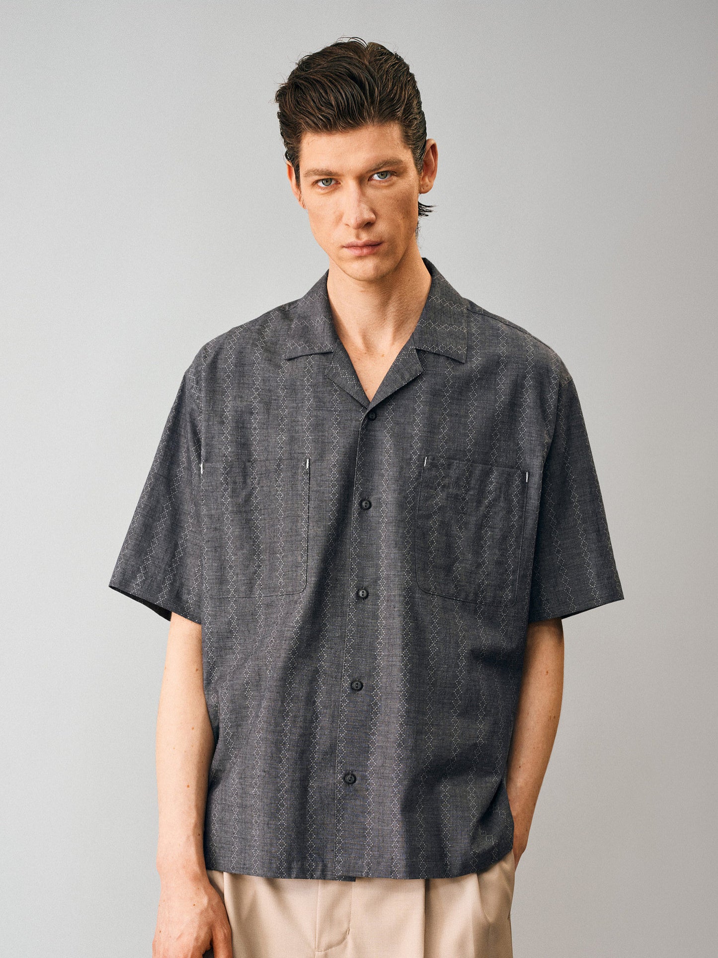 Hemp Cuban Collar Shirt