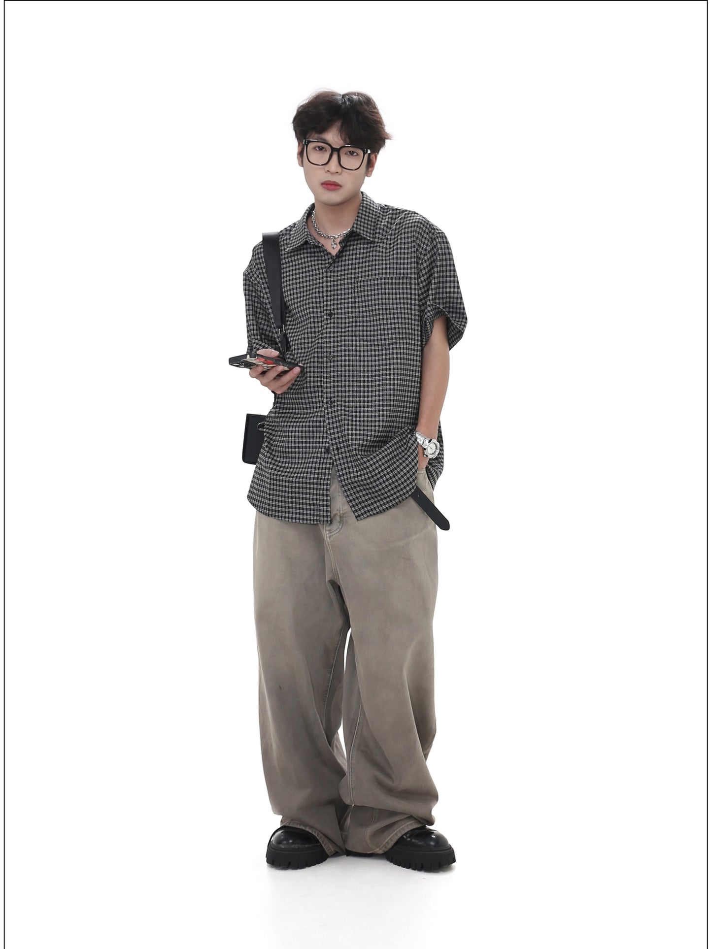 Retro Loose Check Shirt