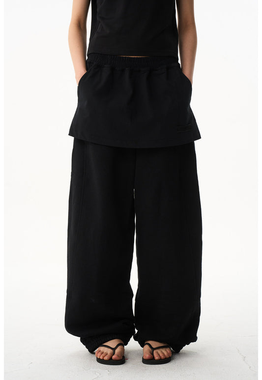 Faux Two-Piece Sweatpants