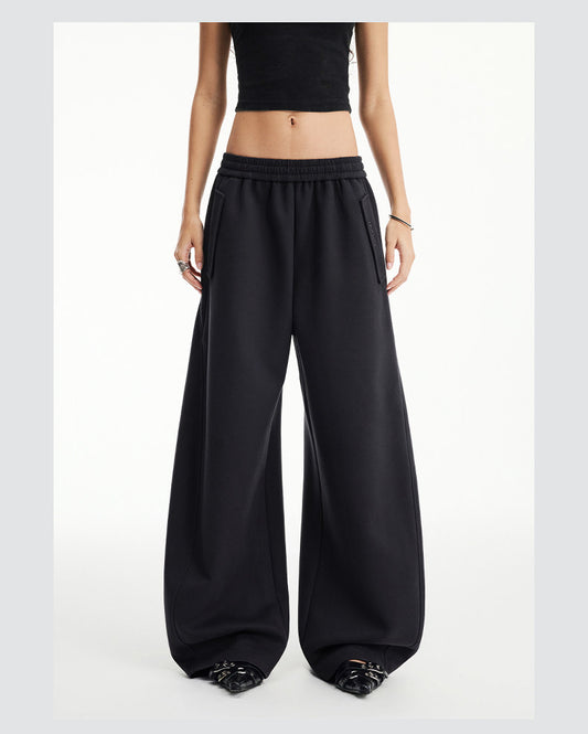 Clean-Fit Sweatpants with Elastic Waistband