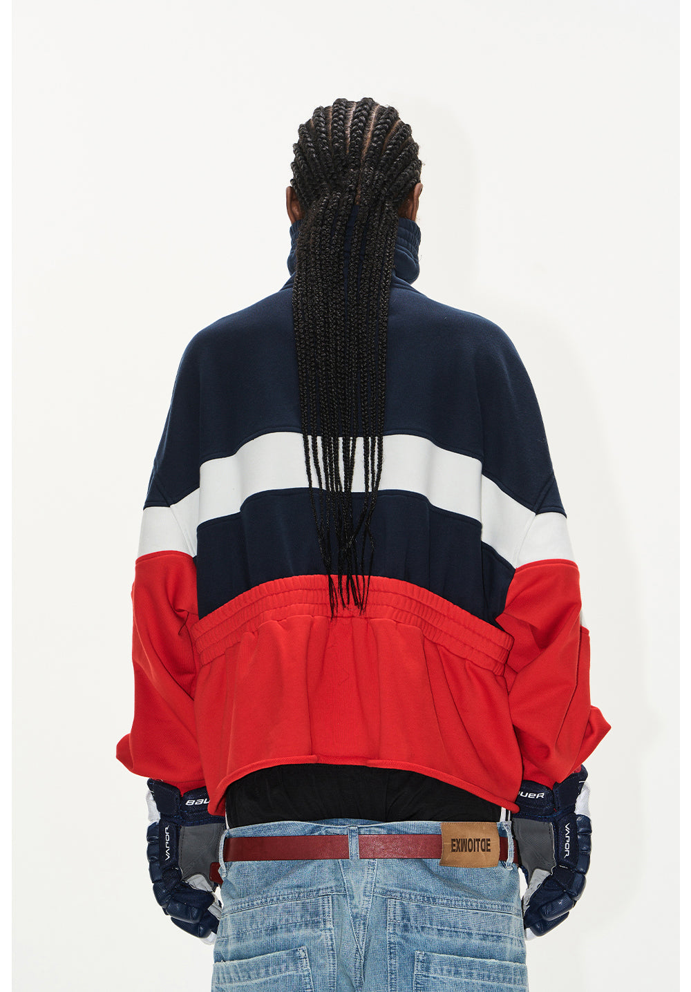 Turtleneck Loose Sweat Jacket