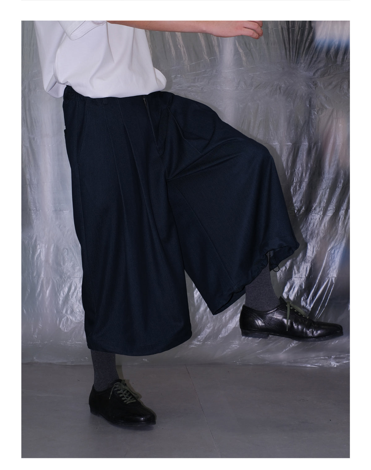 Drawstring Cropped Pants