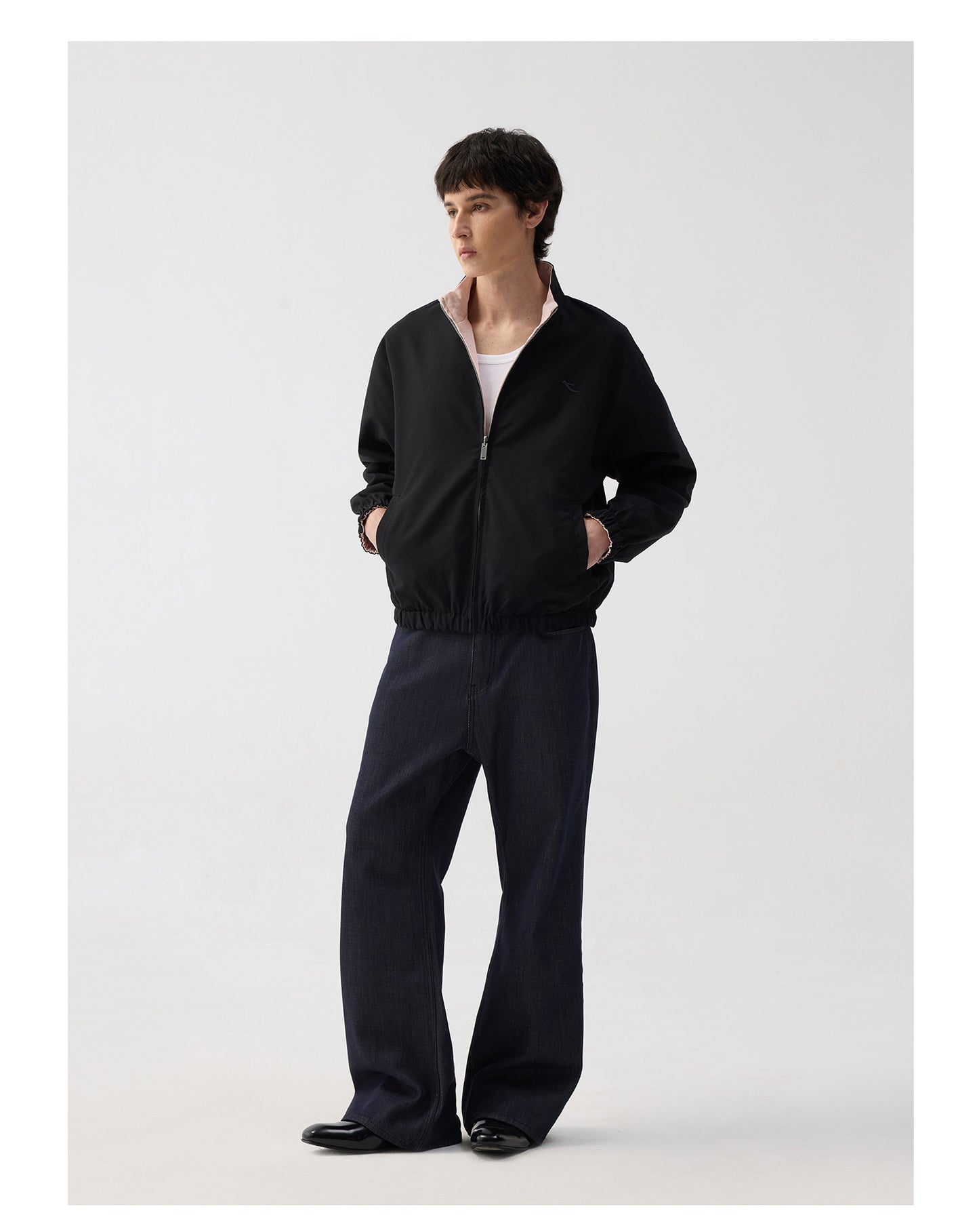 Retro Straight Raw Denim Pants